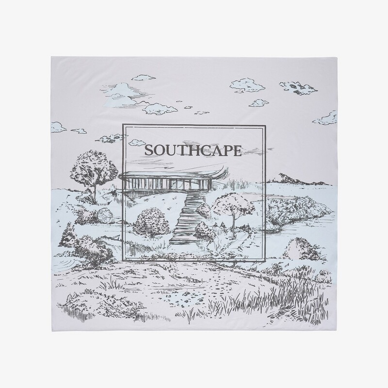 韩国代购SOUTHCAPE高尔夫丝巾26年夏季女士配色百搭简约冷感丝巾
