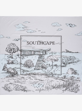 韩国代购SOUTHCAPE高尔夫丝巾26年夏季女士配色百搭简约冷感丝巾