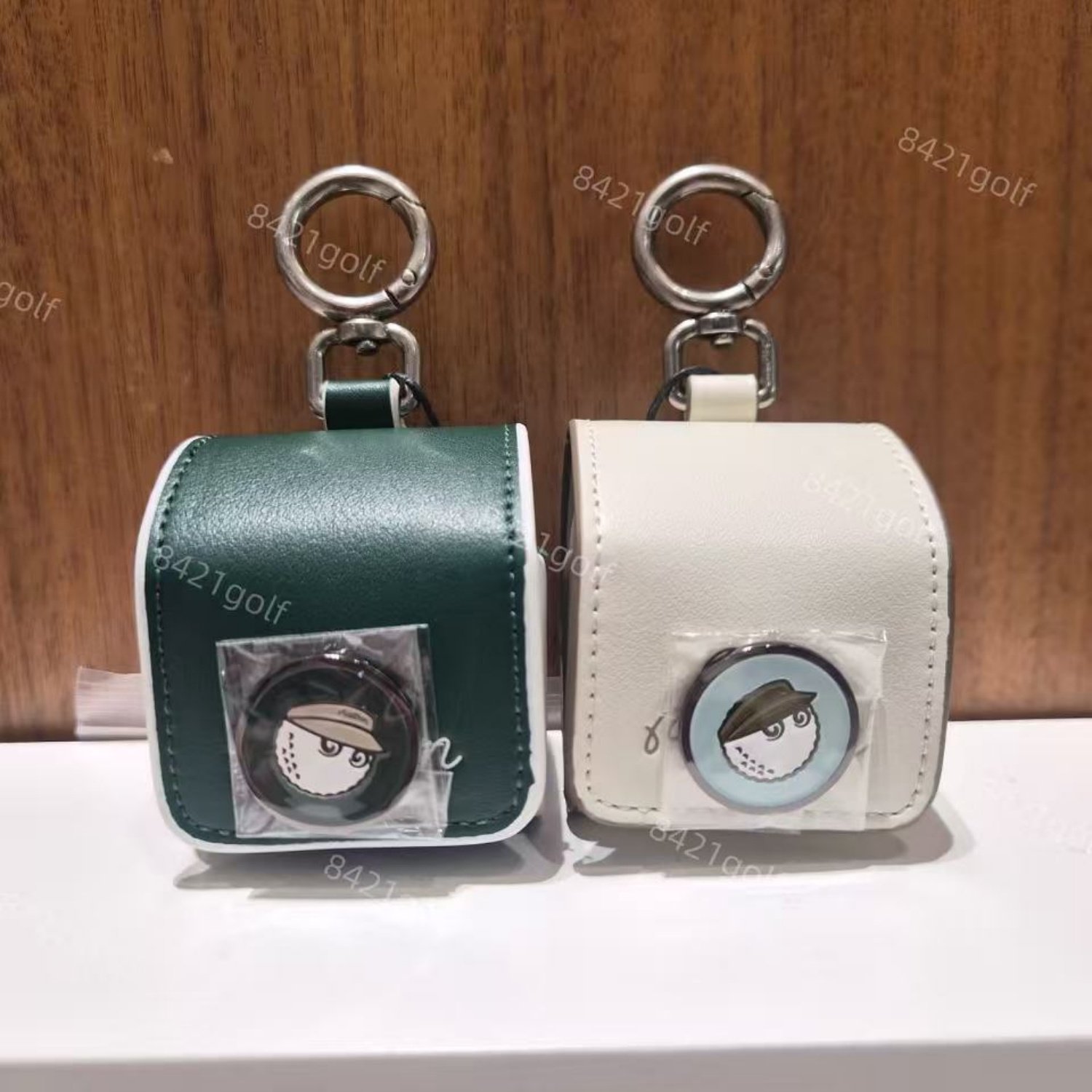 韩国代购Malbon高尔夫球包26男女新款标志配件带帽夹马克挂件球袋