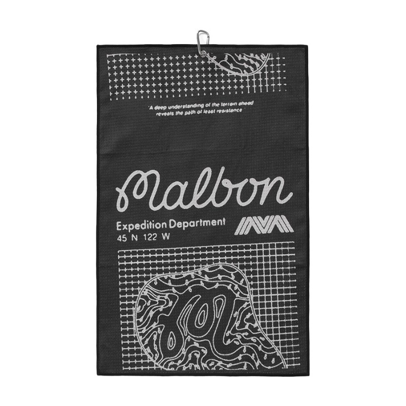韩国正品代购Malbon新款高尔夫球毛巾男女通用擦球布挂件小方巾