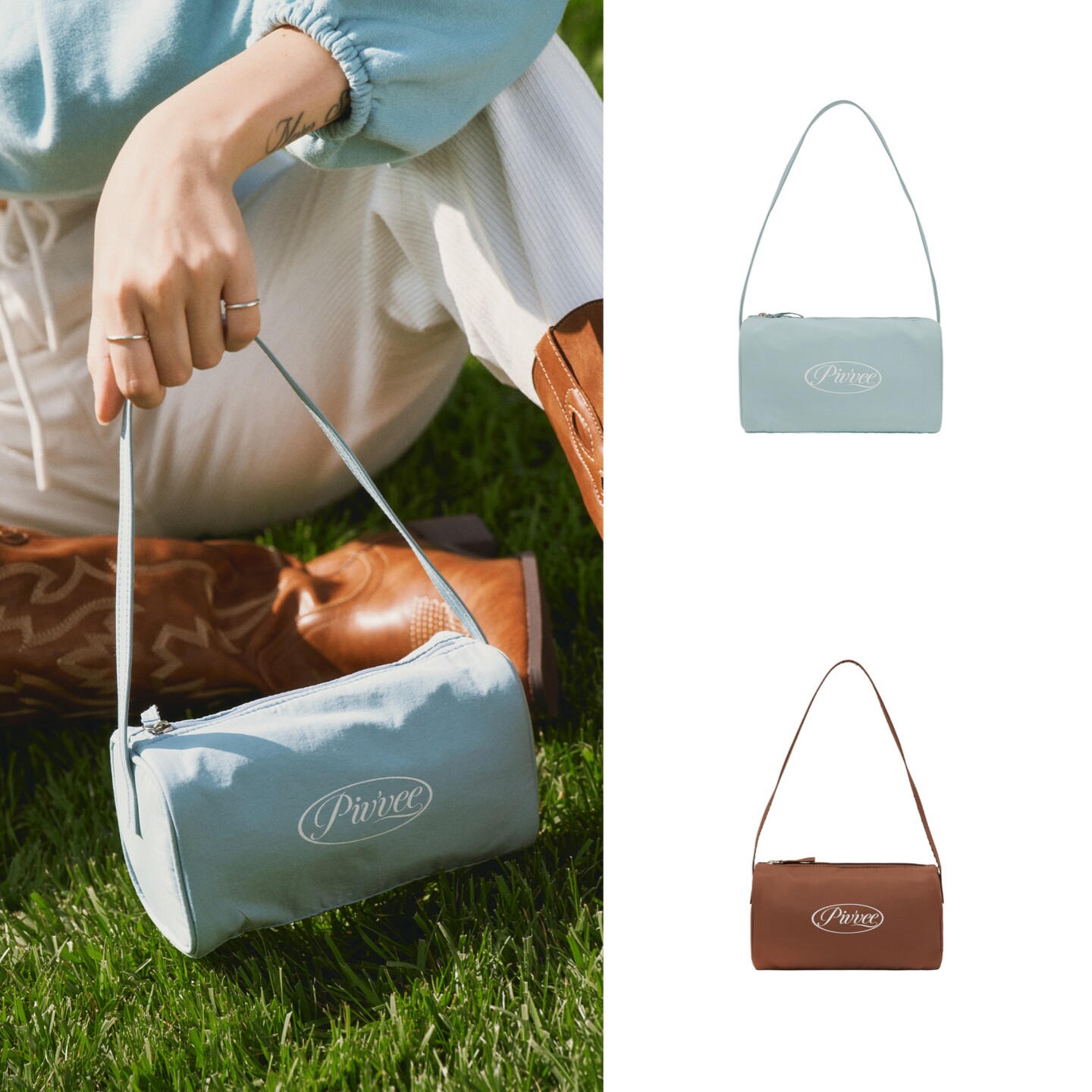 韩国代购Pivvee高尔夫球包25女士新款运动时尚轻便迷你单肩手拎包