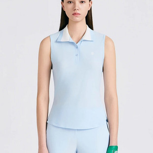 女士高尔夫球服2026新款 代购 韩国正品 无袖 POLO衫 夏季