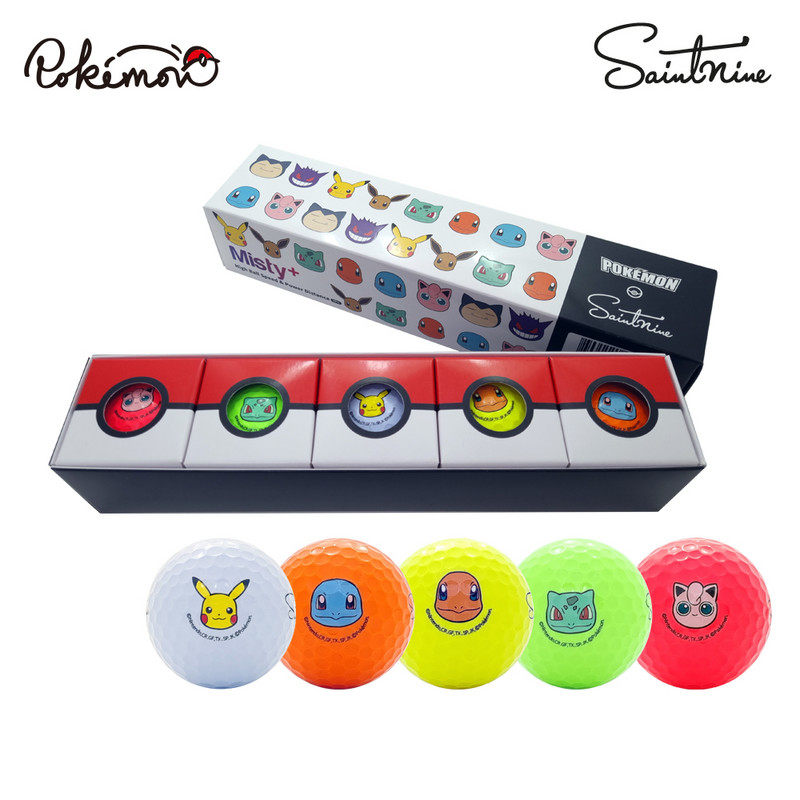 韩国正品代购Saint Nine口袋妖怪联名3层高尔夫球套装5个装,运动/瑜伽/健身/球迷用品,高尔夫球,淘宝优惠券,粉丝福利购,淘宝优惠卷