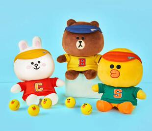 韩国代购LineFriends高尔夫一号木杆头保护套公仔布朗康妮莎莉