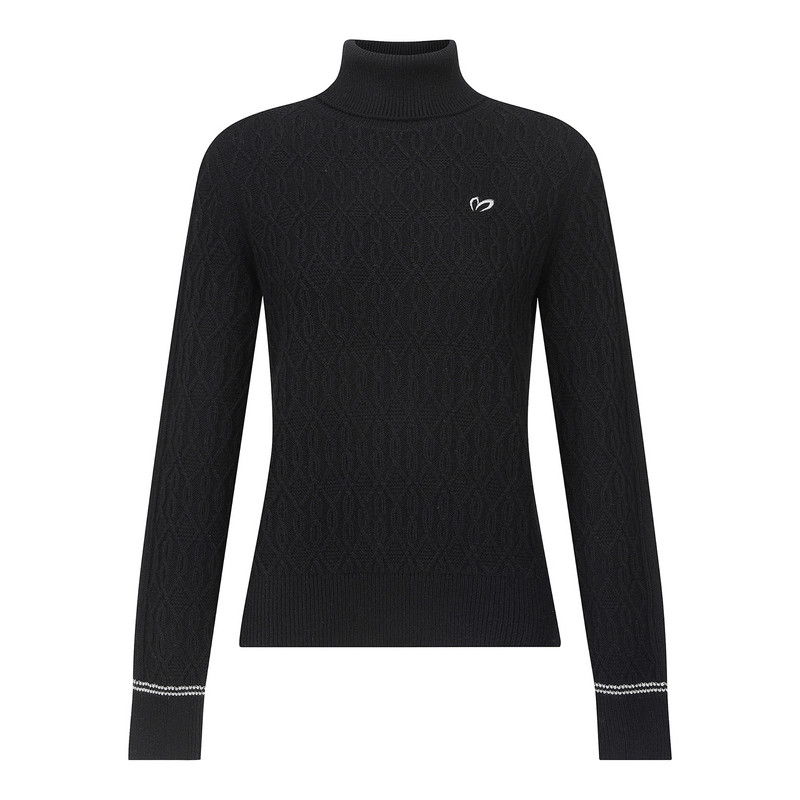 韩国代购MASTER BUNNY高尔夫球服25秋冬女休闲百搭修身高领针织衫