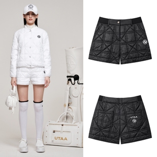 25女士秋冬韩国代购 UTAA高尔夫球服运动休闲百搭夹棉保暖填充短裤