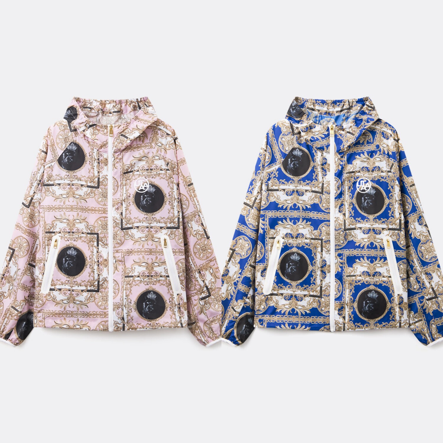 26春夏女士韩国代购UTAA高尔夫球服时尚图案运动休闲连帽风衣外套