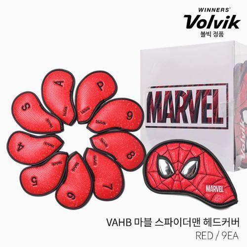 Volvik韩国正品代购高尔夫球杆保护套漫威蜘蛛侠铁杆杆头套9EA