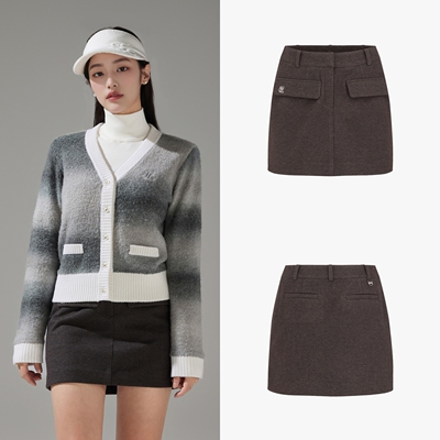 25秋冬女士韩国代购FairLiar高尔夫球服运动百搭包臀加绒半身短裙