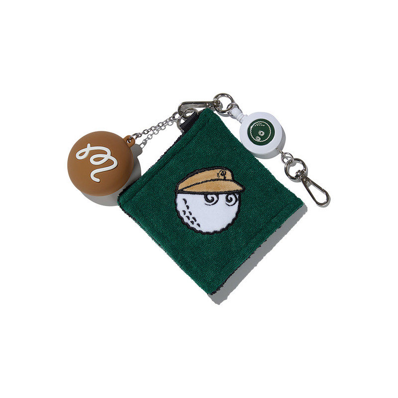 Malbon韩国正品代购男女通用高尔夫球毛巾擦球巾26新款挂件饰品