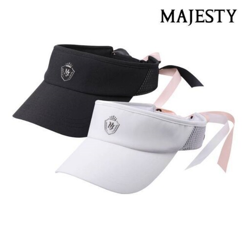 韩国正品代购Majesty高尔夫帽子女士后蝴蝶结防晒无顶遮阳帽球帽