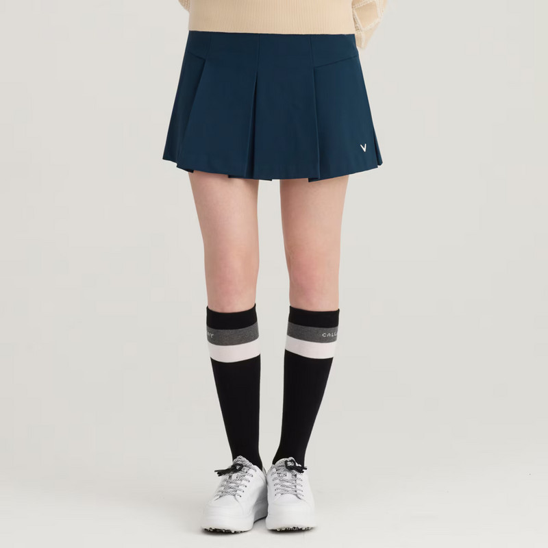 韩国代购Callaway卡拉威高尔夫球服25秋冬女士运动百搭时尚百褶裙