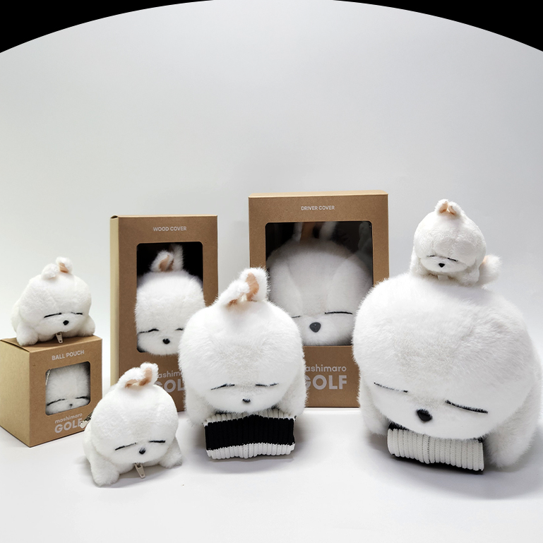 韩国代购mashimaro高尔夫可爱流氓兔一号木球道木铁道木杆套球袋