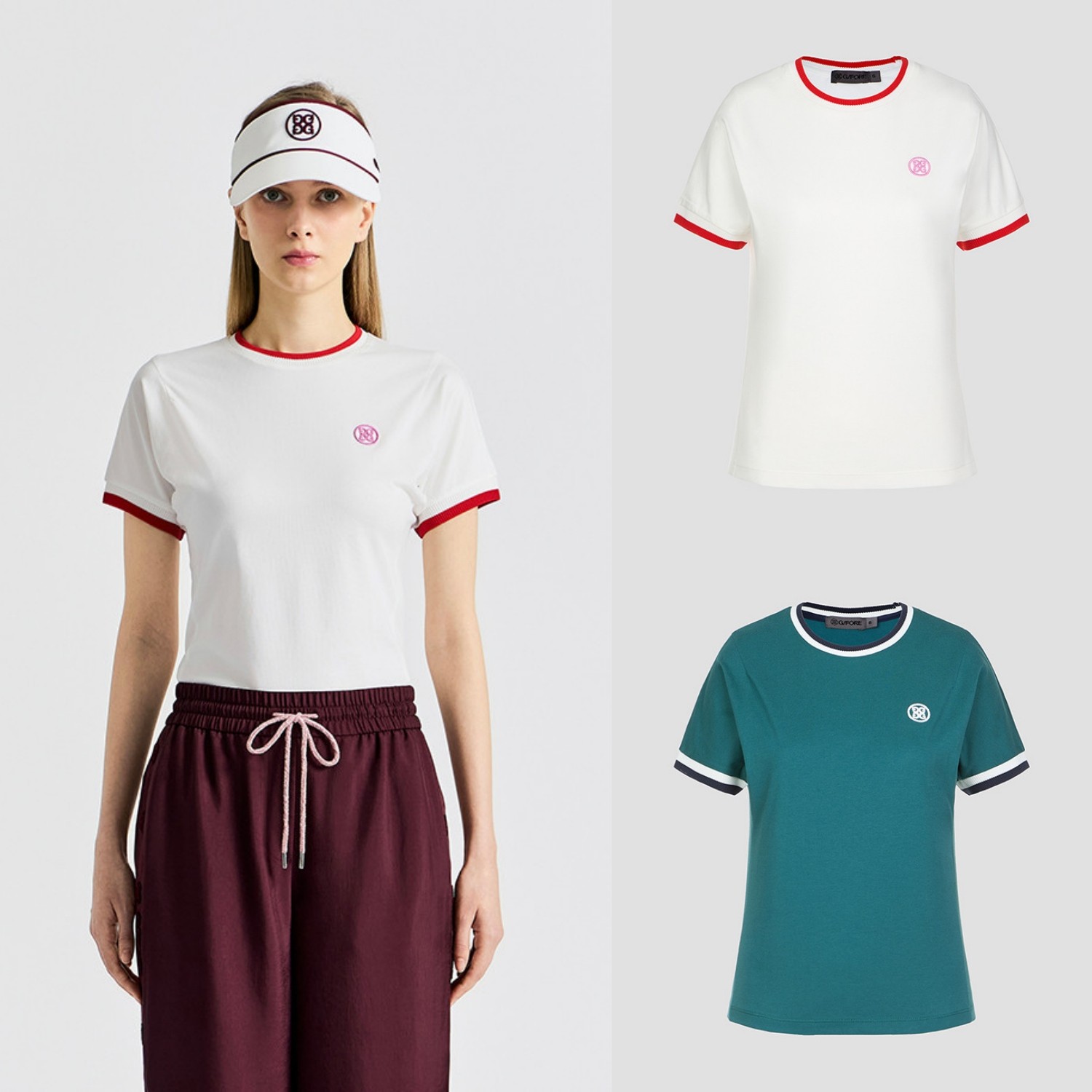 25夏女士韩国正品代购G4高尔夫球服休闲运动时尚薄款圆领短袖T恤,运动服/休闲服装,高尔夫球服,淘宝优惠券,粉丝福利购,淘宝优惠卷