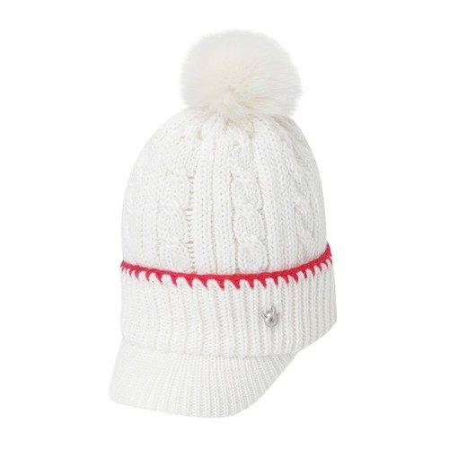 WAAC韩国正品代购女士高尔夫球帽子冬季保暖女PomPom针织帽