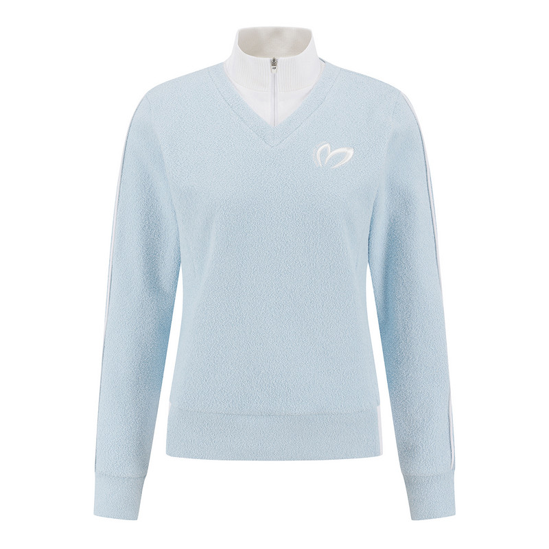 韩国代购MASTERBUNNY高尔夫球服25秋冬女士运动半拉链套头针织衫