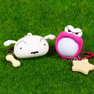 韩国代购 高尔夫用品球包蜡笔小新可爱卡通挂件球TEE收纳迷你球袋