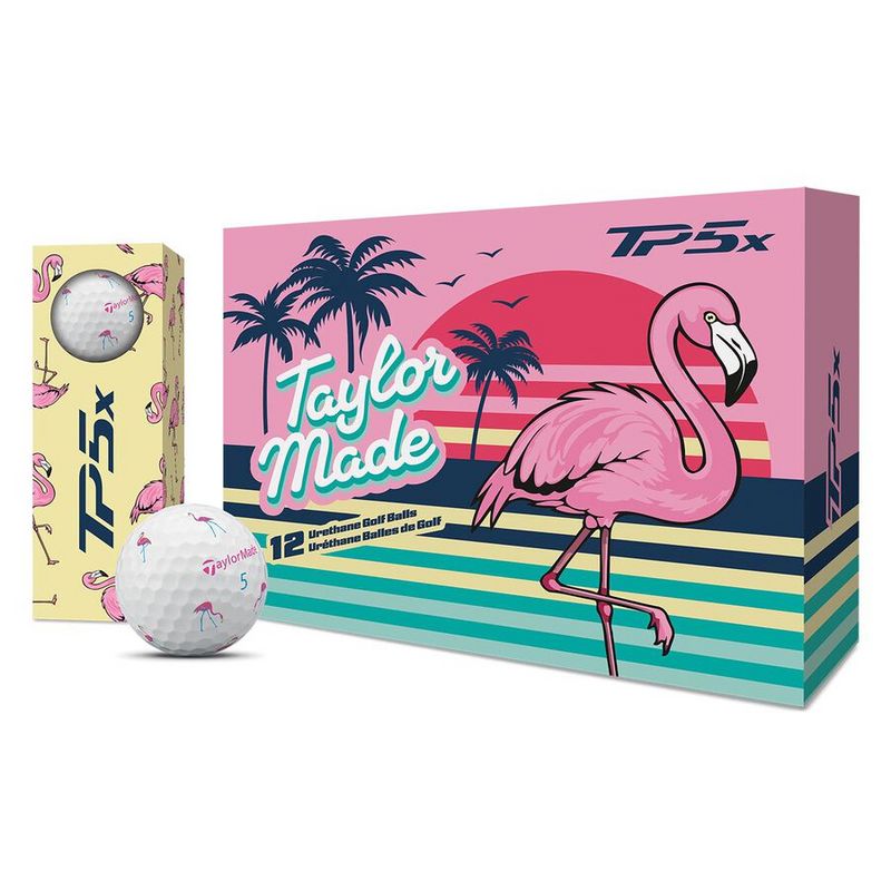 TaylorMade 韩国正品代购高尔夫TP5x火烈鸟高尔夫球