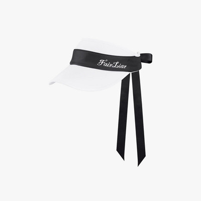 FairLiar 韩国正品代购高尔夫球帽女士26新款蝴蝶结遮阳空顶帽