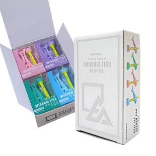 韩国代购Windows Fish高尔夫球开球tee硅胶可调节高度球钉套盒4个