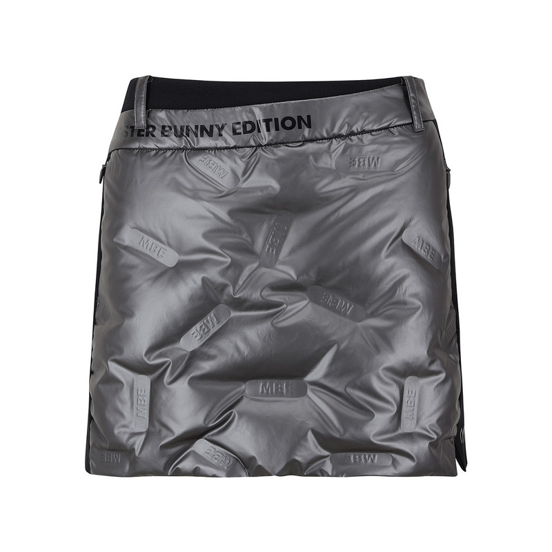 韩国代购MASTER BUNNY高尔夫球服25秋冬女士标志鹅绒可爱半身短裙