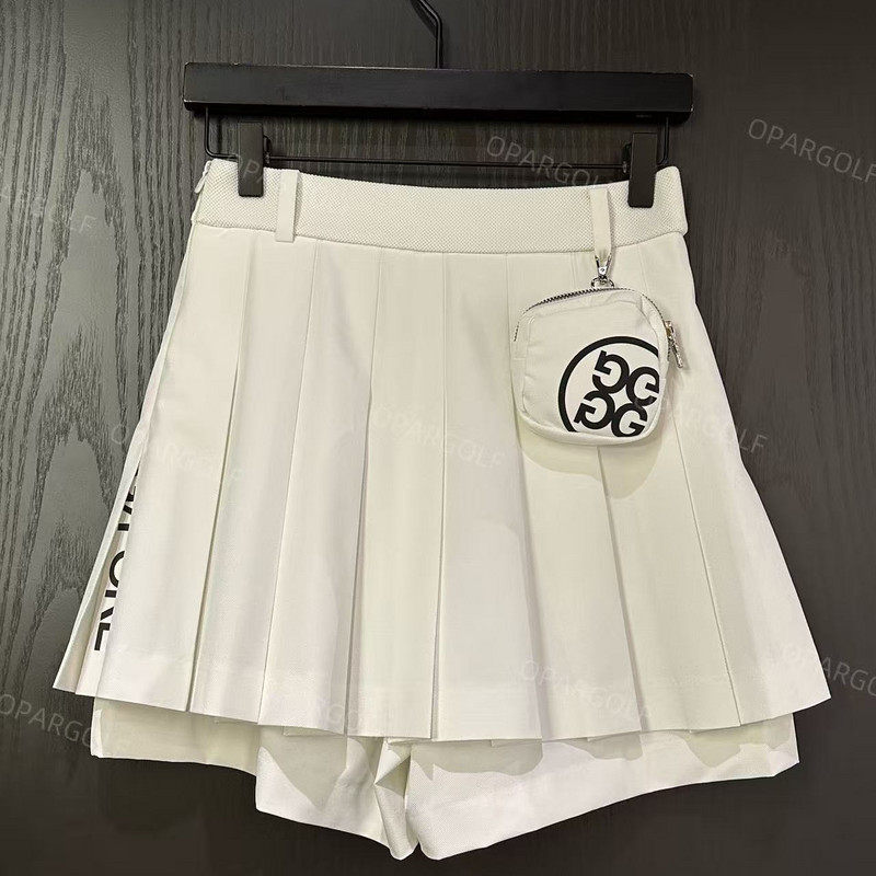 G4韩国正品代购高尔夫球服装女士新款开叉百褶裙
