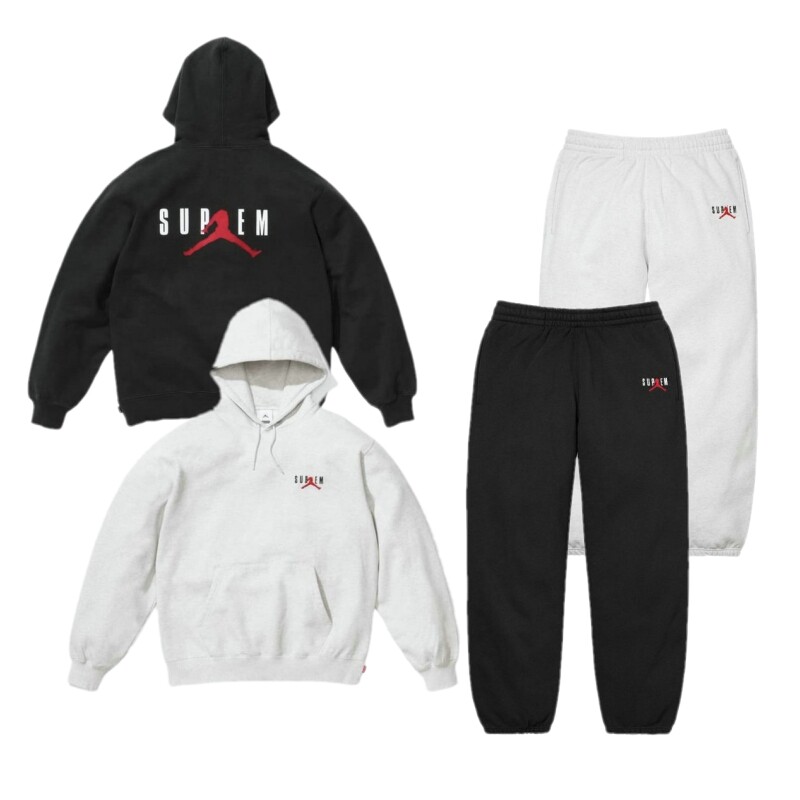 邓紫棋同款FW24 WEEK7 飞人LOGO 连帽卫衣帽衫加绒宽松男女同款
