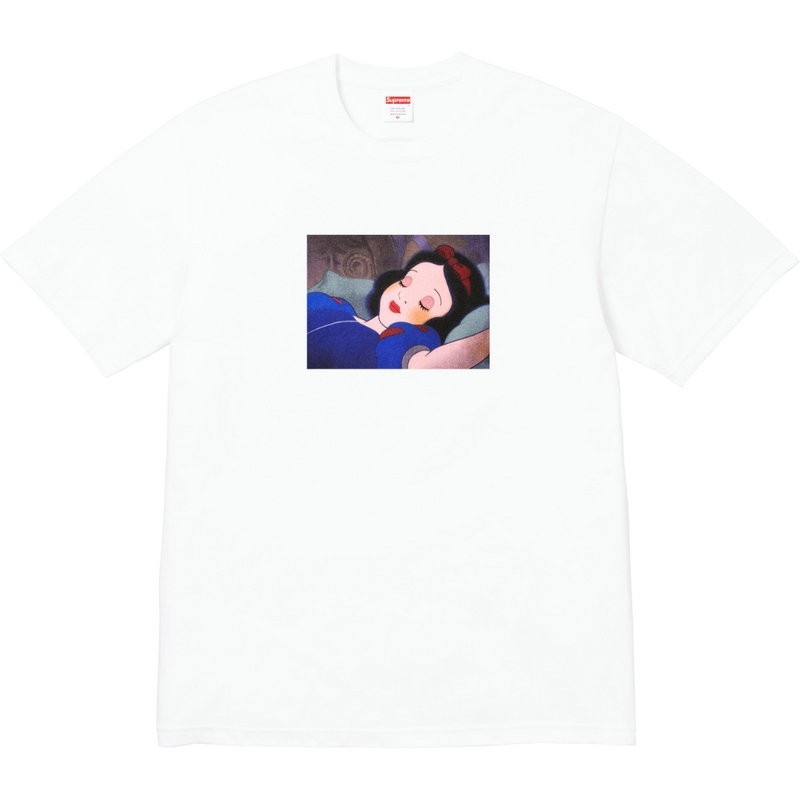 24FW SNOW WHITE TEE白雪公主T恤卡通印花美式漫画夏季复古男女款