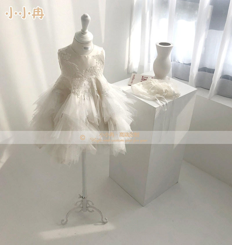 定制韩版儿童礼服女宝宝生日宴会公主裙钢琴演出气质连衣裙主持人