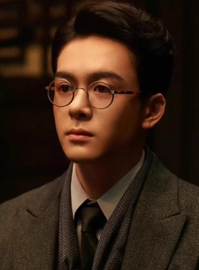 孤舟顾易中同款眼镜男款近视可配度数小框复古玳瑁圆框眼睛镜框架