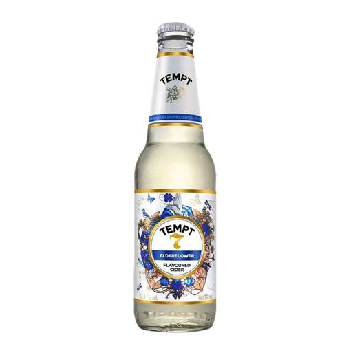 国产 TEMPT坦普特诱惑7号接骨木花味果酒330ml瓶装果味微醺西打酒