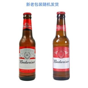 官方正品 醇正275ml瓶装 酒精3.6麦汁浓度9.7 经典 百威啤酒美式