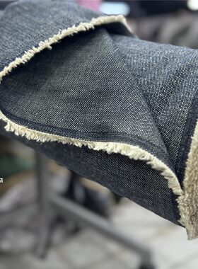 宽1.75米。进口厚实超宽平纹纯棉牛仔裤子外套手工包包家居布料