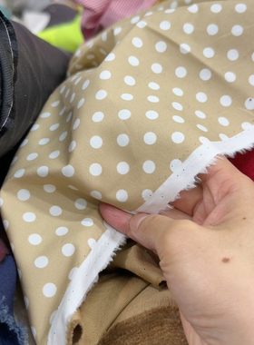 POR*S1961，3米福利，意大利进口长绒棉纸感府绸圆点