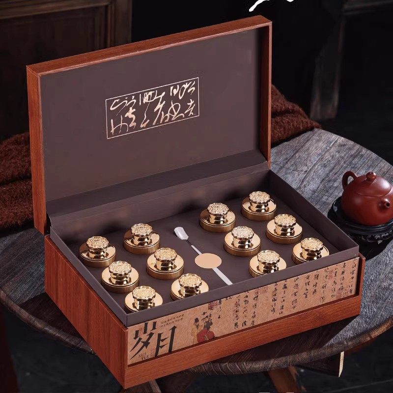 新款小罐茶包装盒空礼盒12罐18罐碎银子普洱茶绿茶红茶茶叶礼品盒