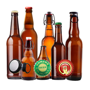 高颜值全新耐压啤酒瓶子棕色新款精酿玻璃啤酒瓶密封酵素瓶子优惠