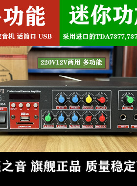 starklokAV-368A迷你功放机家用蓝牙USB220v12V两用功放hifi