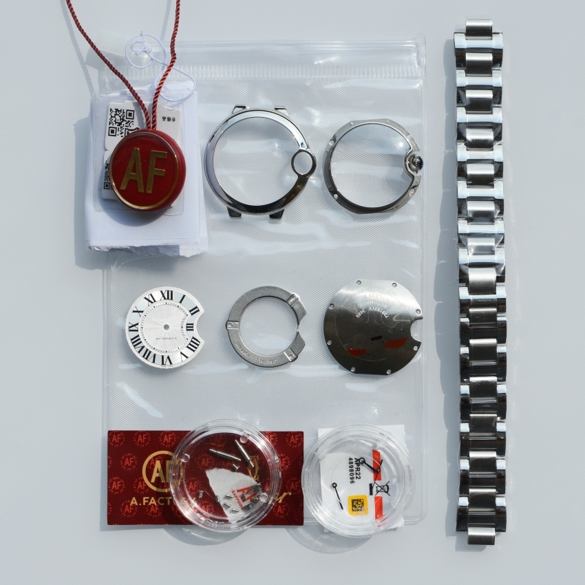 手表配件 代卡亚蓝气球表壳壳套女款AFV6 适装ETA2671-2 烤蓝钢