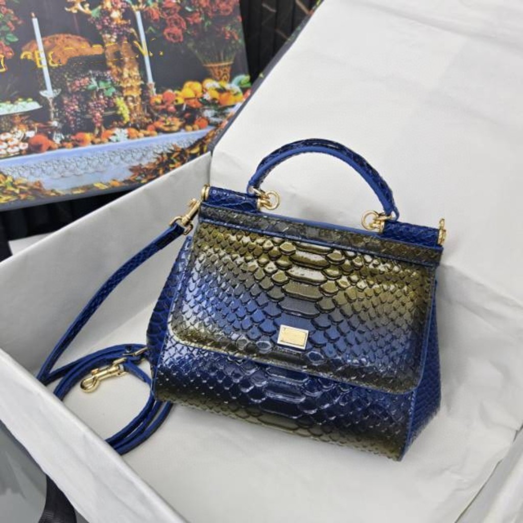 2025新款蛇纹时尚百搭手提包女高级感小众设计单肩斜挎包轻奢潮流