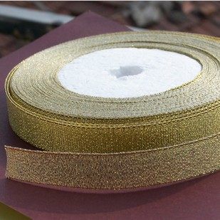 10卷价*25码/卷葱粉织带 金葱银葱丝带金色银色礼品圣诞包装彩带