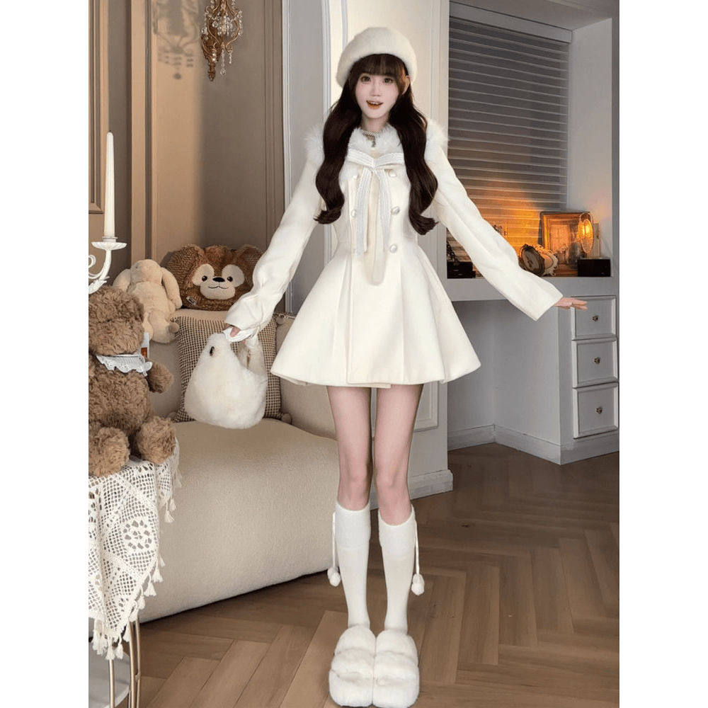 娇贵小公主  贵气千金感收腰显瘦毛呢外套2024秋冬新款毛呢外套女,女装/女士精品,毛呢外套,淘宝优惠券,粉丝福利购,淘宝优惠卷