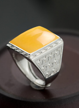 方形活口绿松石未镶嵌戒指空托