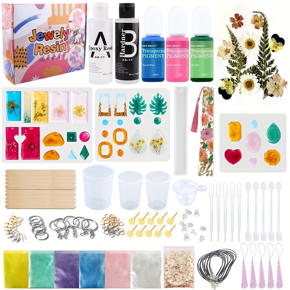 巧巧diy水晶滴胶干花耳钩吊坠书签套餐 AB滴胶手工工具套餐包,饰品/流行首饰/时尚饰品新,其他DIY饰品配件,淘宝优惠券,粉丝福利购,淘宝优惠卷