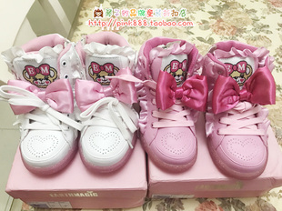 清仓原单 EARTHMAGIC em 卡通熊可爱日系潮牌童鞋女童靴秋冬