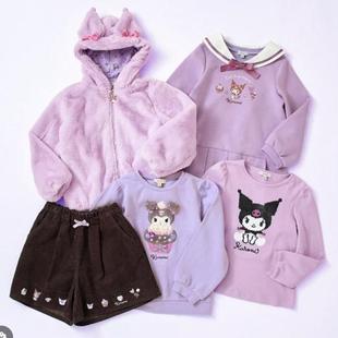现货anyfam sanrio联名库kuromi洛米女童装外套连衣裙卫衣T恤短裤