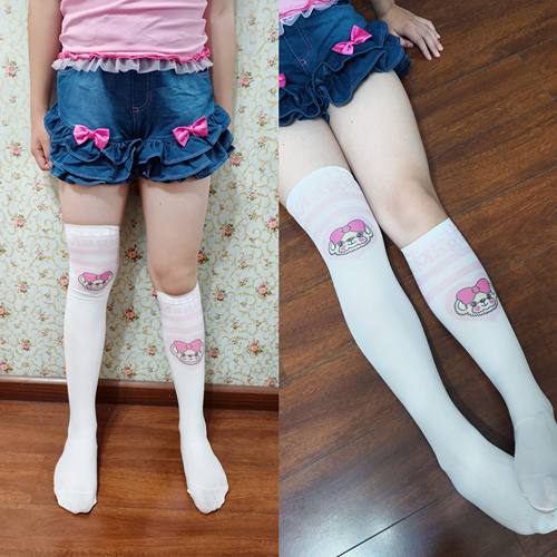 earthmagic em 日系卡通丝袜长筒袜中筒袜子女儿服软萌妹童装女装