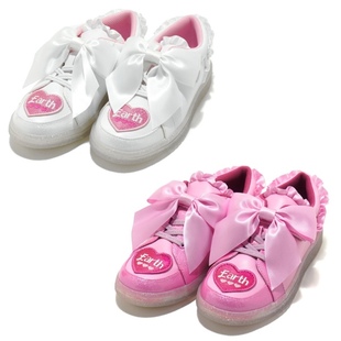 清仓原单earthmagic em日系潮牌儿童秋冬蝴蝶结绑带休闲鞋女童鞋