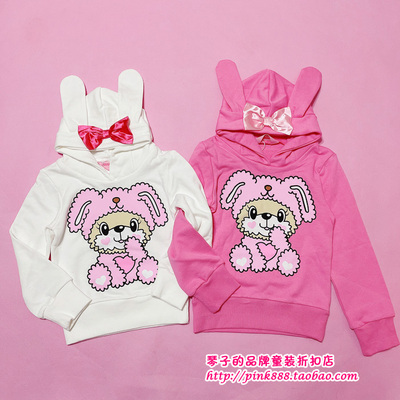 earthmagic同款卡通风兔耳朵卫衣