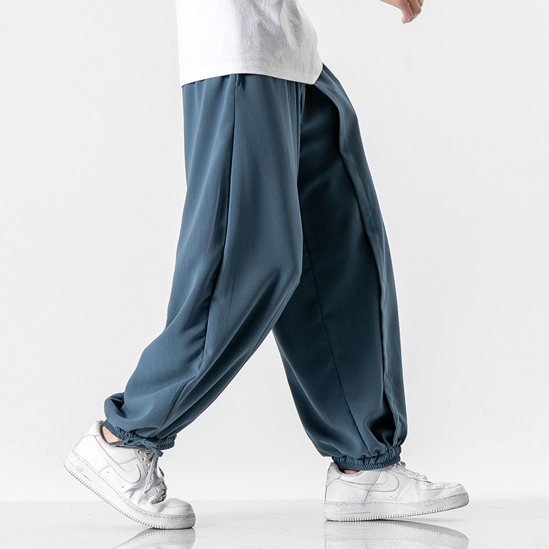 20春夏 韩版日系纯色休闲裤男宽松运动潮百搭裤子风 K87/P70图片