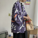 仙鹤龙港风日系潮外套防晒服和服开衫薄款半袖道袍防晒衣F12/P40，男装风衣，钱塘713